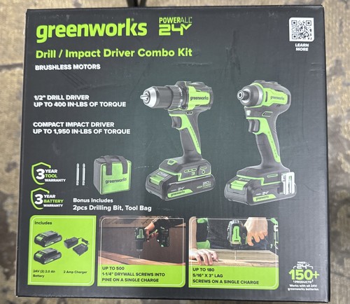New greenworks ckg3201 24v - new,
